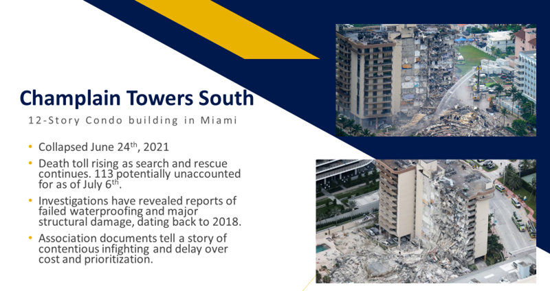 It may be too late for Champlain Towers, it’s never too late to begin addressing the deferred maintenance problem