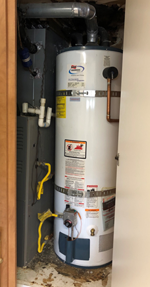 Water Leaks and Water Damage from broken water heater